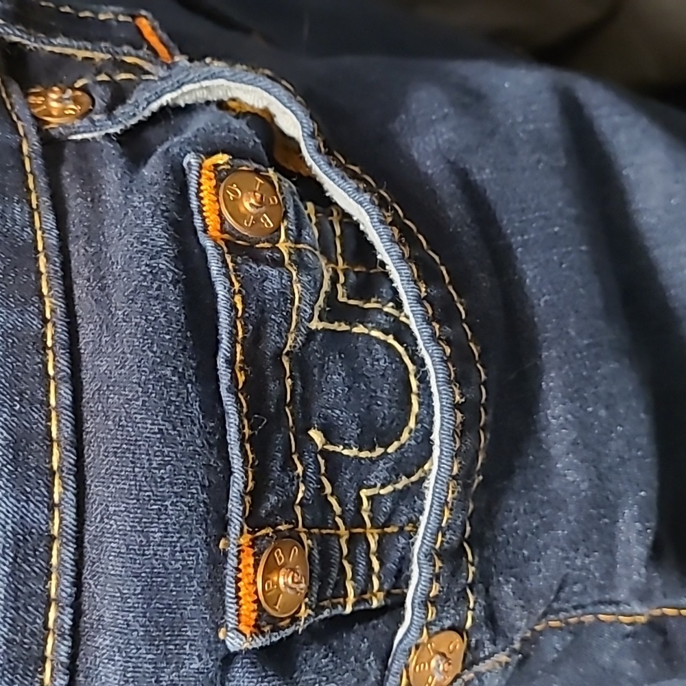 True Religion Dark Blue Curvy Skinny Old Jeans Size 11 - Picture 5 of 12